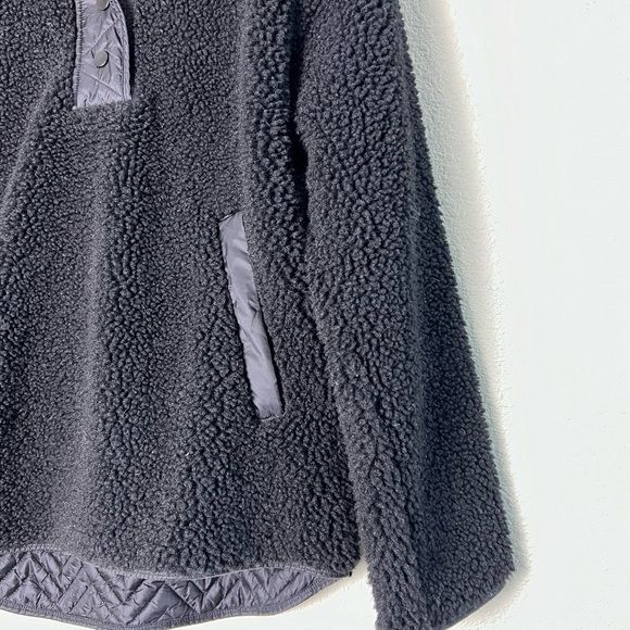 Athleta Cozy Sherpa Snap Sweatshirt - Picture 8 of 8